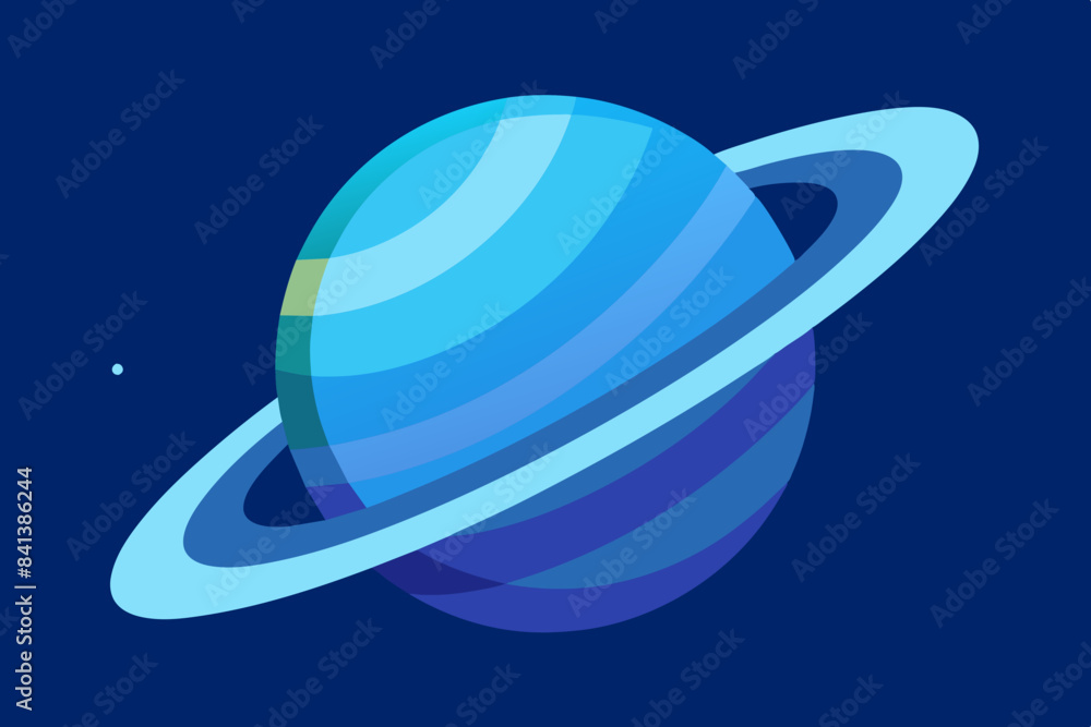 blue saturn vector illustration blue saturn vector illustration