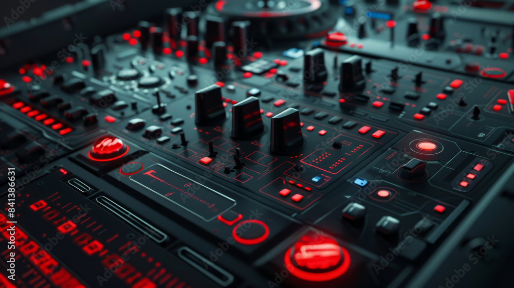 Mixing console, DJ job in the disco. Hands DJ mixing music at the club during the event. Mixing console, DJ job in the disco. Hands DJ mixing music at the club during the event.
