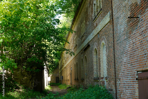 Fototapeta Naklejka Na Ścianę i Meble -  Barrack building at former Prussian Boyen Fortress - Gizycko, Poland