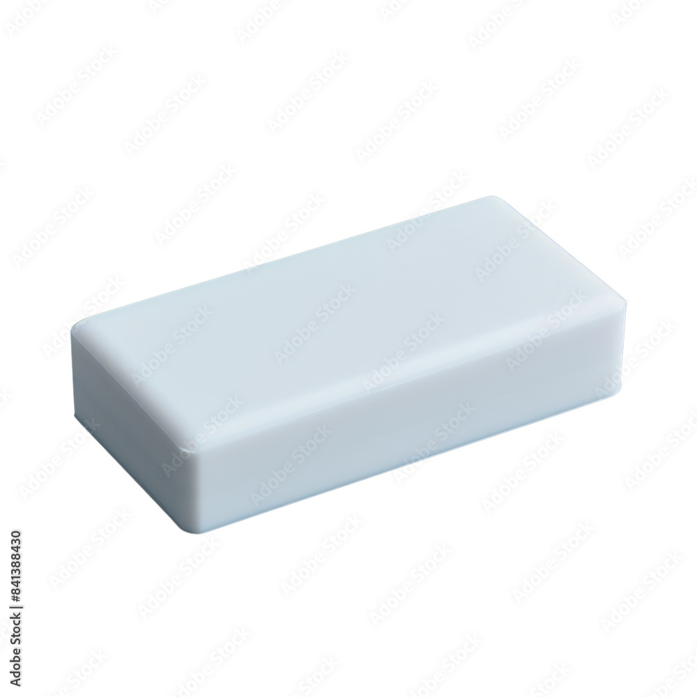 A white rectangular block isolated on a black background. A white rectangular block isolated on a black background.