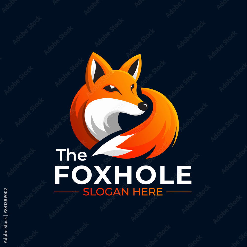Dynamic logo features a sleek and vibrant fox, symbolizing agility and cleverness, perfect for modern brands Dynamic logo features a sleek and vibrant fox, symbolizing agility and cleverness, perfect for modern brands