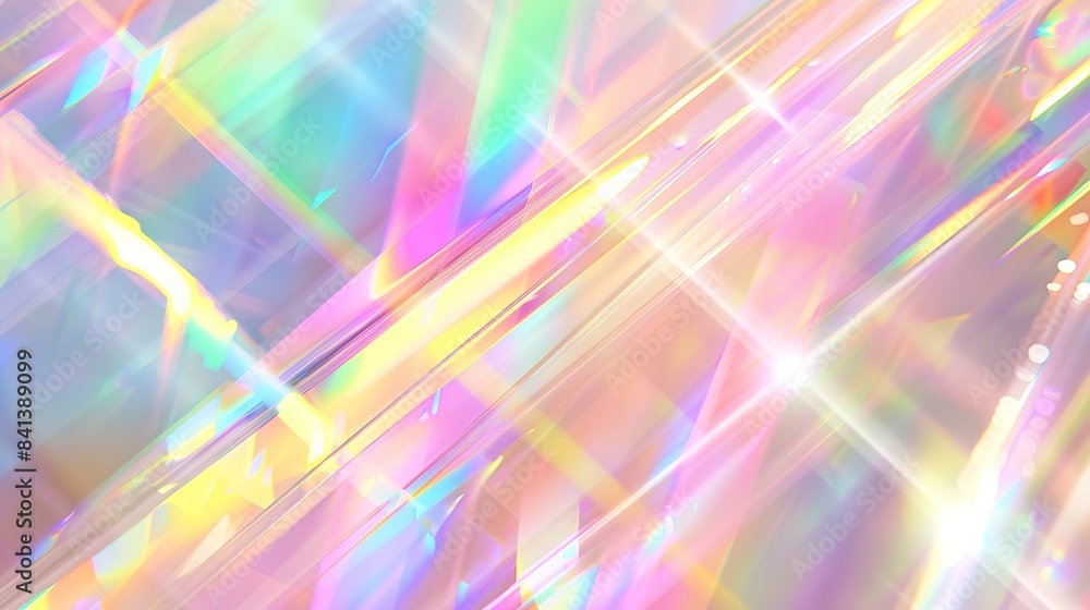 abstract prism light rainbow reflection background with vibrant holographic pastel colors, creating stunning and dreamy visual effect, digital art, fashion design, shiny flare glossy texture. abstract prism light rainbow reflection background with vibrant holographic pastel colors, creating stunning and dreamy visual effect, digital art, fashion design, shiny flare glossy texture.