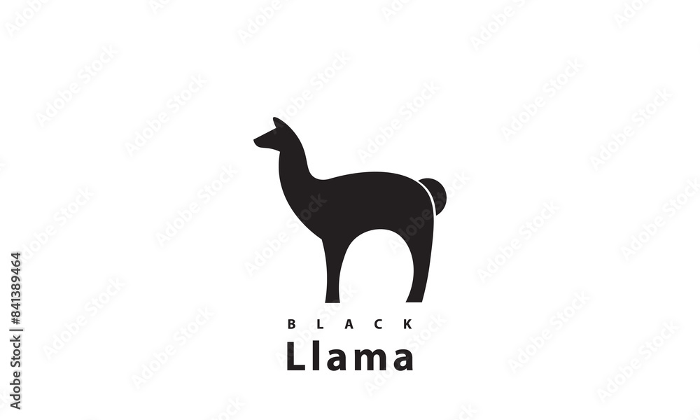 The Llama logo has a minimalist design, black on a white background. The Llama logo has a minimalist design, black on a white background.