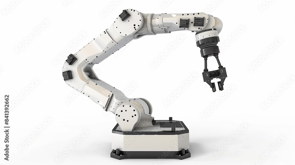 Robotic Arm on White background. Robotic Arm on White background.