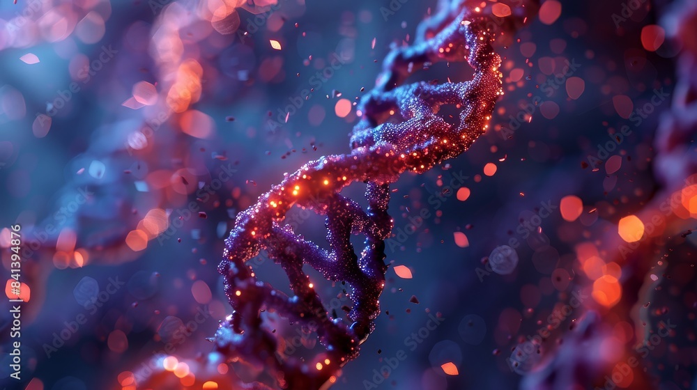 3D medical background with DNA strands. Molecules 3D medical background with DNA strands. Molecules