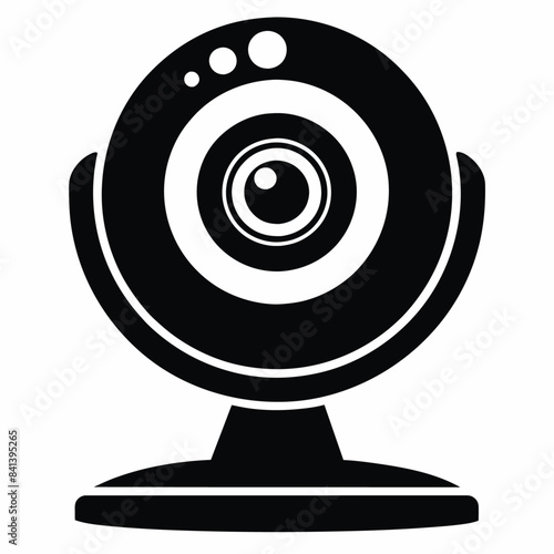 Webcam black silhouette illustration

