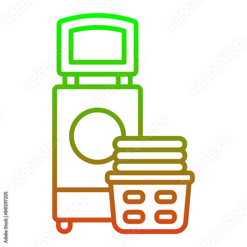 Washing clothes Icon photo