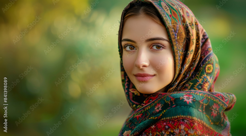 Portrait of smiling young arabian girl in black hijab looking at camera. Beautiful muslim lady Portrait of smiling young arabian girl in black hijab looking at camera. Beautiful muslim lady