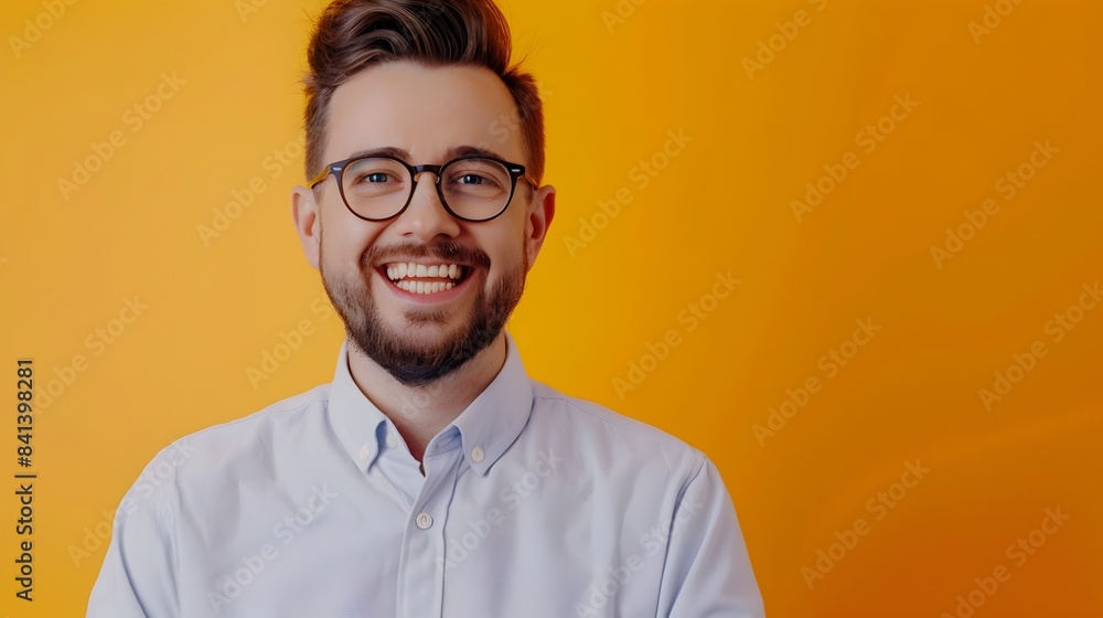 Smiling Young Professional in Casual Business Attire Posing for Portrait Smiling Young Professional in Casual Business Attire Posing for Portrait