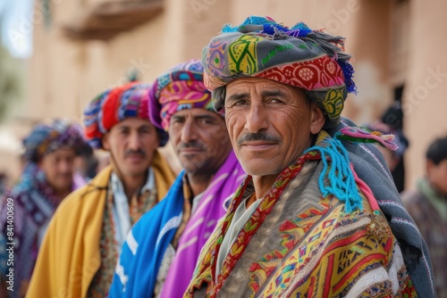 Cultural Berber male traditional clothes. Person lifestyle. Generate Ai © anatolir