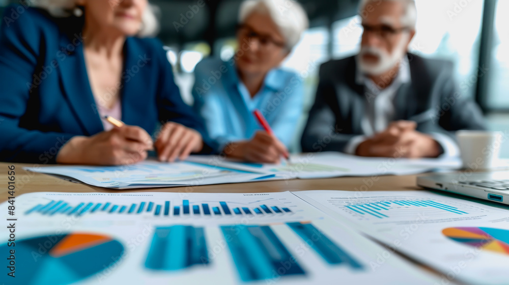 couple engaged in a discussion with a financial advisor about their retirement plans couple engaged in a discussion with a financial advisor about their retirement plans