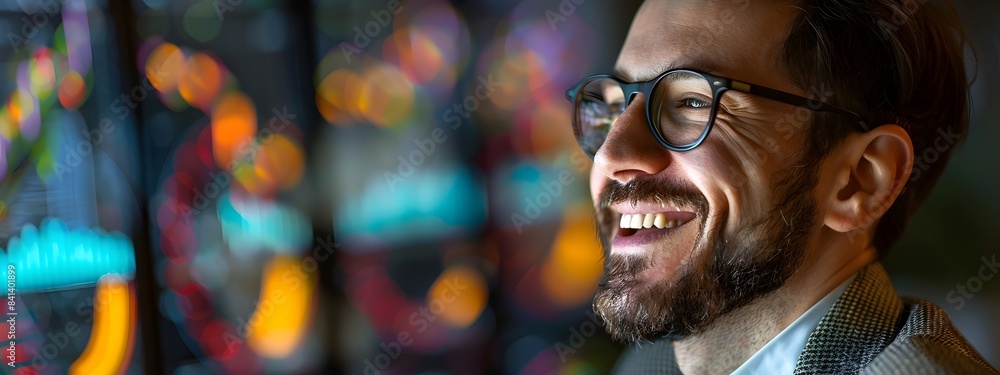 Successful Young Professional Beaming with Confidence and Enthusiasm Successful Young Professional Beaming with Confidence and Enthusiasm