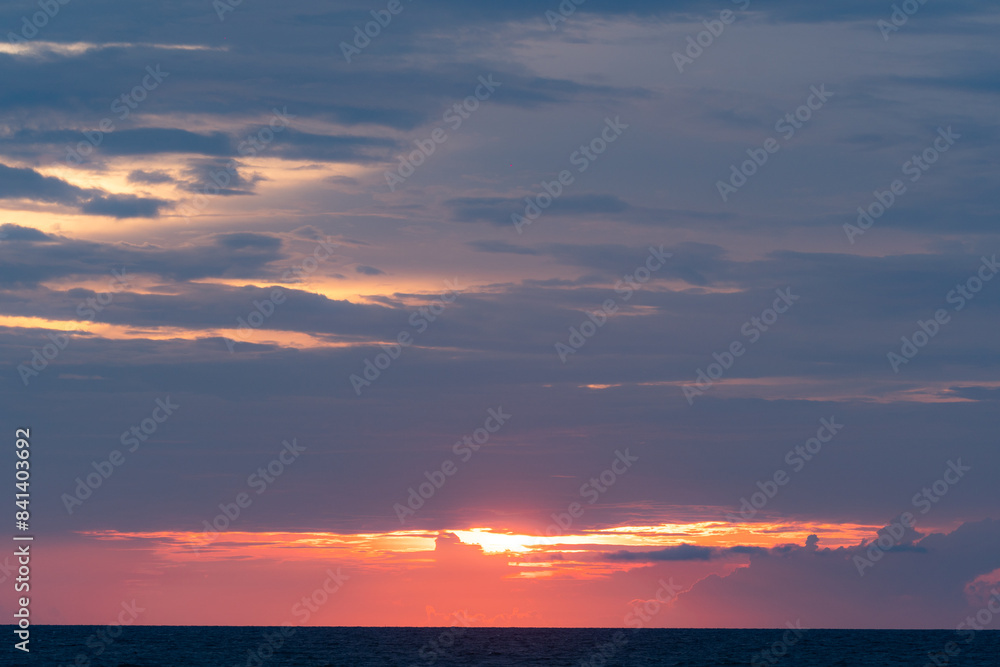 Black storm clouds over the dark sea. Black storm clouds over the dark sea.