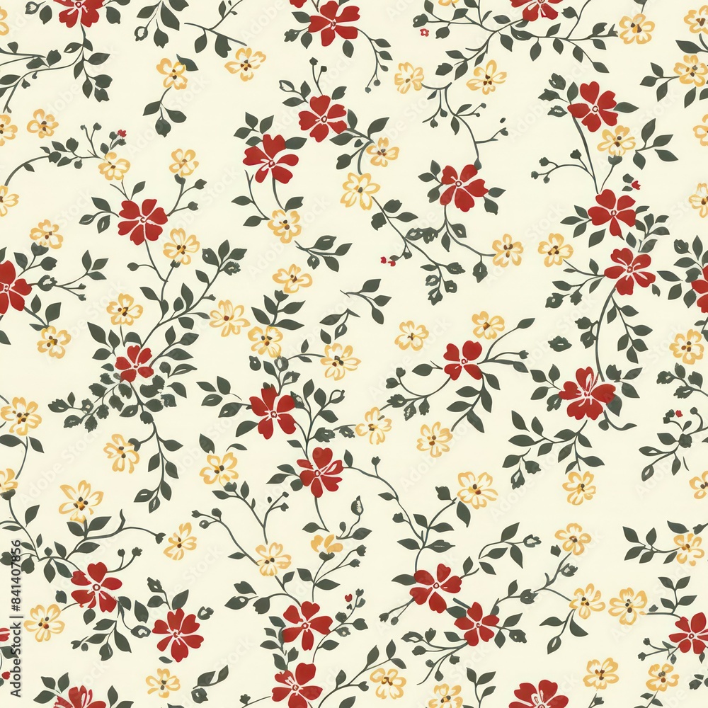 Seamless delicate little flowers pattern decorative Seamless delicate little flowers pattern decorative