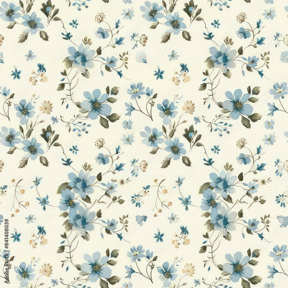 Seamless delicate little flowers pattern decorative Seamless delicate little flowers pattern decorative