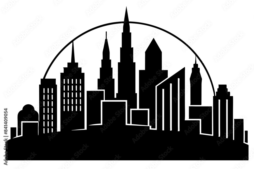 city skyline silhouette vector illustration city skyline silhouette vector illustration