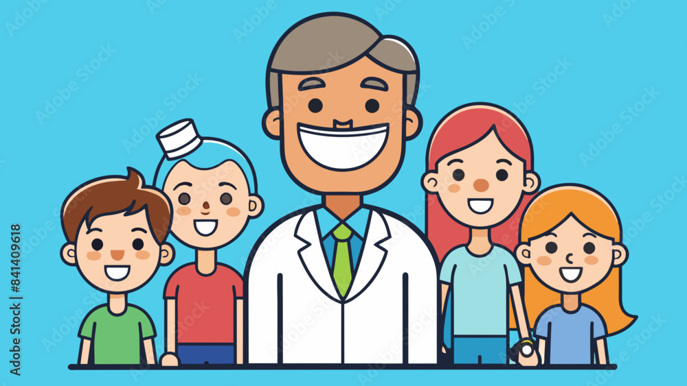 family dentist vector illustration family dentist vector illustration