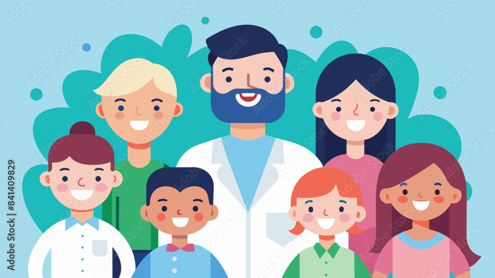 family dentist vector illustration family dentist vector illustration