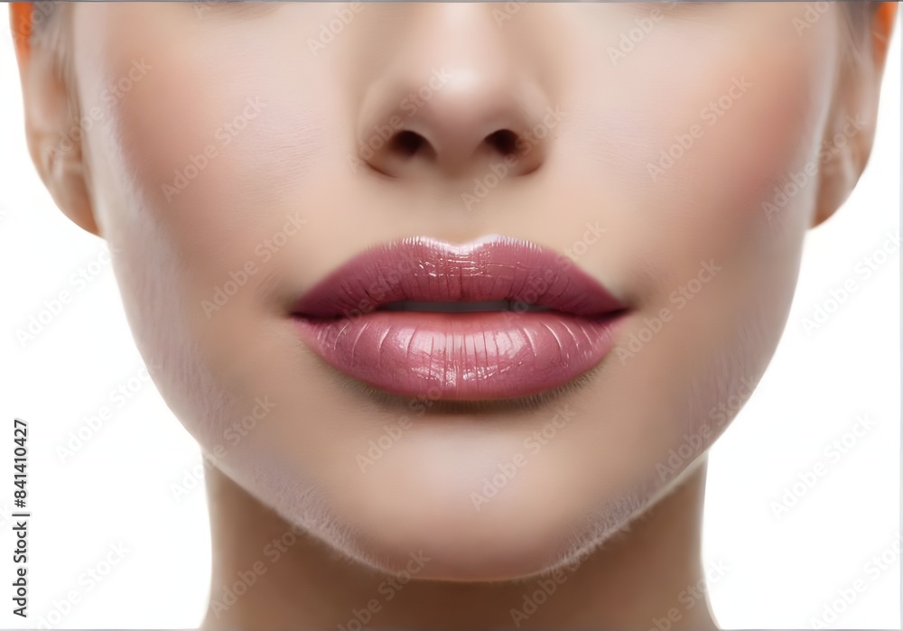 Lips, Woman Face Mouth Beauty, Beautiful Skin Full Lip Closeup Lips, Woman Face Mouth Beauty, Beautiful Skin Full Lip Closeup
