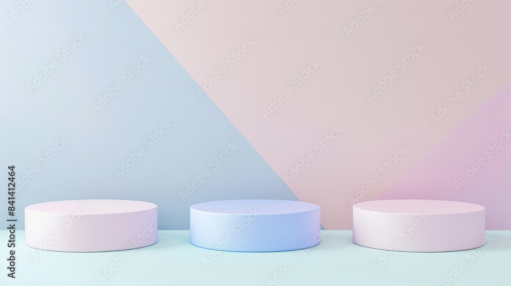 Detailed 3D rendering of abstract platforms with golden parts. Ideal for advertising, banner backgrounds, or presenting products. Detailed 3D rendering of abstract platforms with golden parts. Ideal for advertising, banner backgrounds, or presenting products.