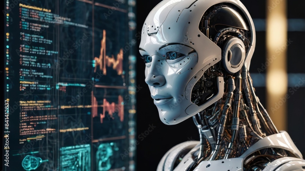 Ai technology, Artificial Intelligence. man using technology smart robot AI, artificial intelligence by enter command prompt for generates something, Futuristic technology transformation. Ai technology, Artificial Intelligence. man using technology smart robot AI, artificial intelligence by enter command prompt for generates something, Futuristic technology transformation.