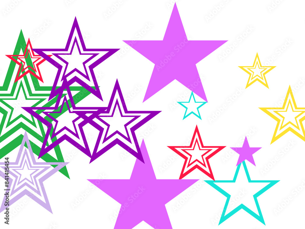 Object fountain organized from random sparcle star pictographs as fireworks. Object fountain organized from random sparcle star pictographs as fireworks.