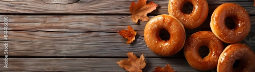 Maple Donuts with Rustic Wo...