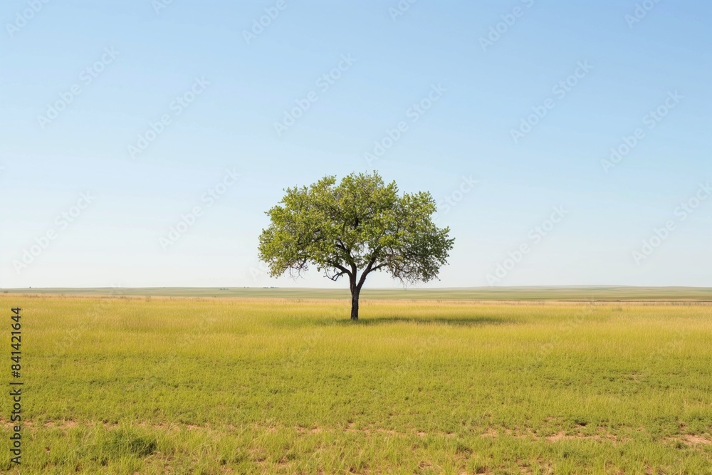 alone tree in the verdant peak of a mountain alone tree in the verdant peak of a mountain
