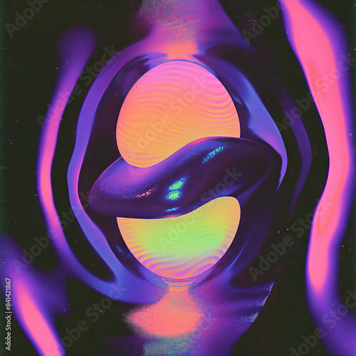 Photo abstract gradient background with grain texture captivating noise airbrush minimalist wallpaper. Grainy gradient, creative y2k design. Music cover