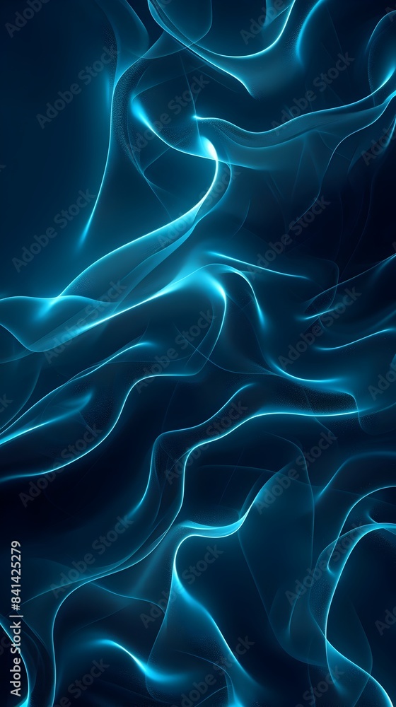 Mesmerizing Neon Waves in a Smooth Futuristic Presentation Space Mesmerizing Neon Waves in a Smooth Futuristic Presentation Space