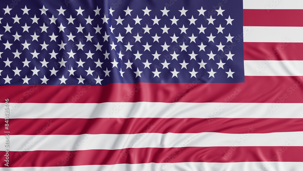 Naklejka premium American Independence day background with american flag 