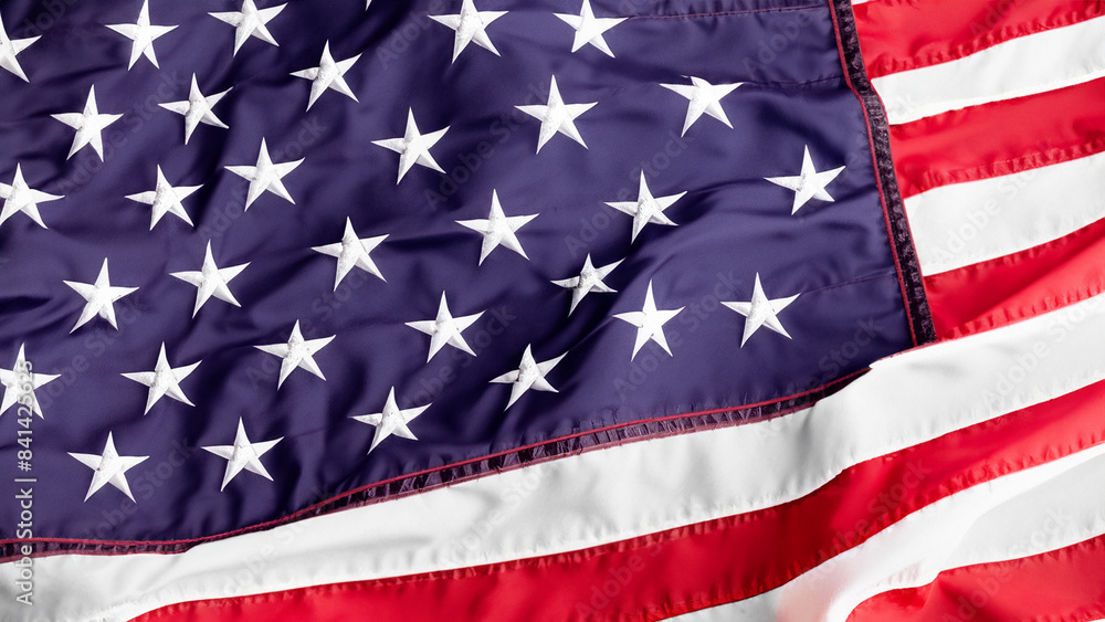 Fototapeta premium American Independence day background with american flag 