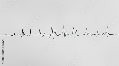 Heartbeat chart life pulse. Generative AI