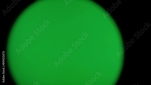 POV Putting On Virtual Reality Headset with green screen chromakey and black background