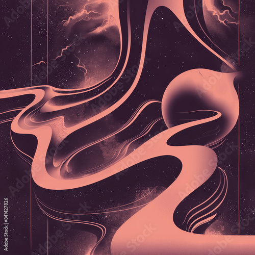 Photo abstract gradient background with grain texture captivating noise airbrush minimalist wallpaper. Grainy gradient, creative y2k design. Music cover