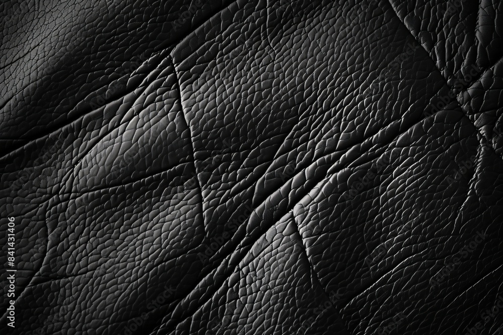 An abstract black background with a fine leather texture. An abstract black background with a fine leather texture.