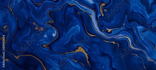 Celestial abstract art cosmic clouds in deep blues and gold with ethereal lighting