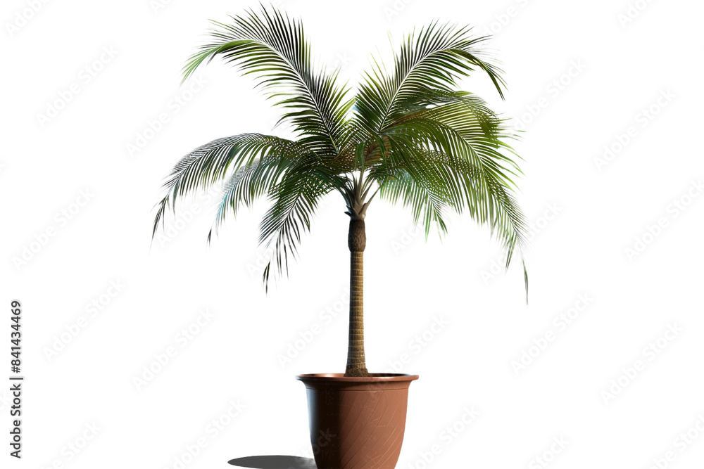 palm tree in a pot isolated on transparent background palm tree in a pot isolated on transparent background