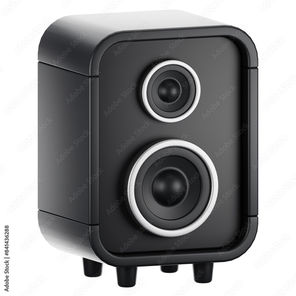 Obraz premium 3d rendering speaker icon. Gadget and technology concept