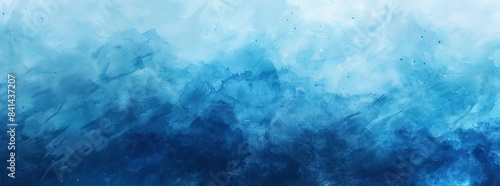 For design or creative work, this original wide format background image in blue tones provides a beautiful texture like ice or stone on the surface.