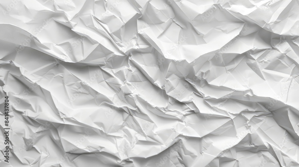 Texture of crumpled white paper for background Texture of crumpled white paper for background