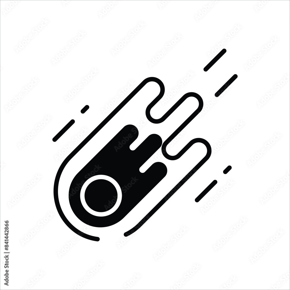 Comet vector icon Comet vector icon