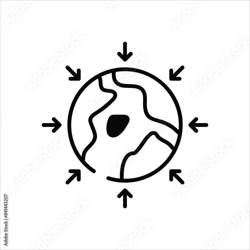 Gravity  vector icon