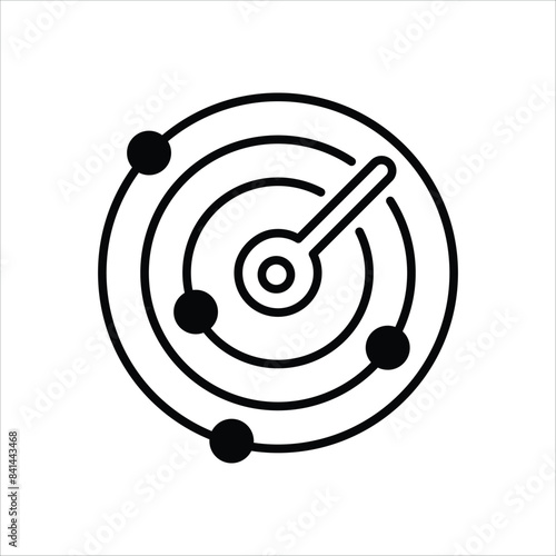 Radar vector icon