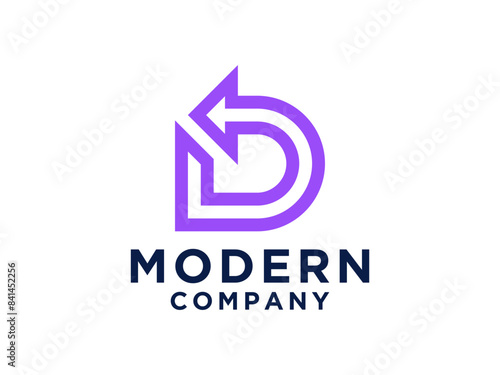 Free Download D letter creative monogram. - GFXLoad
