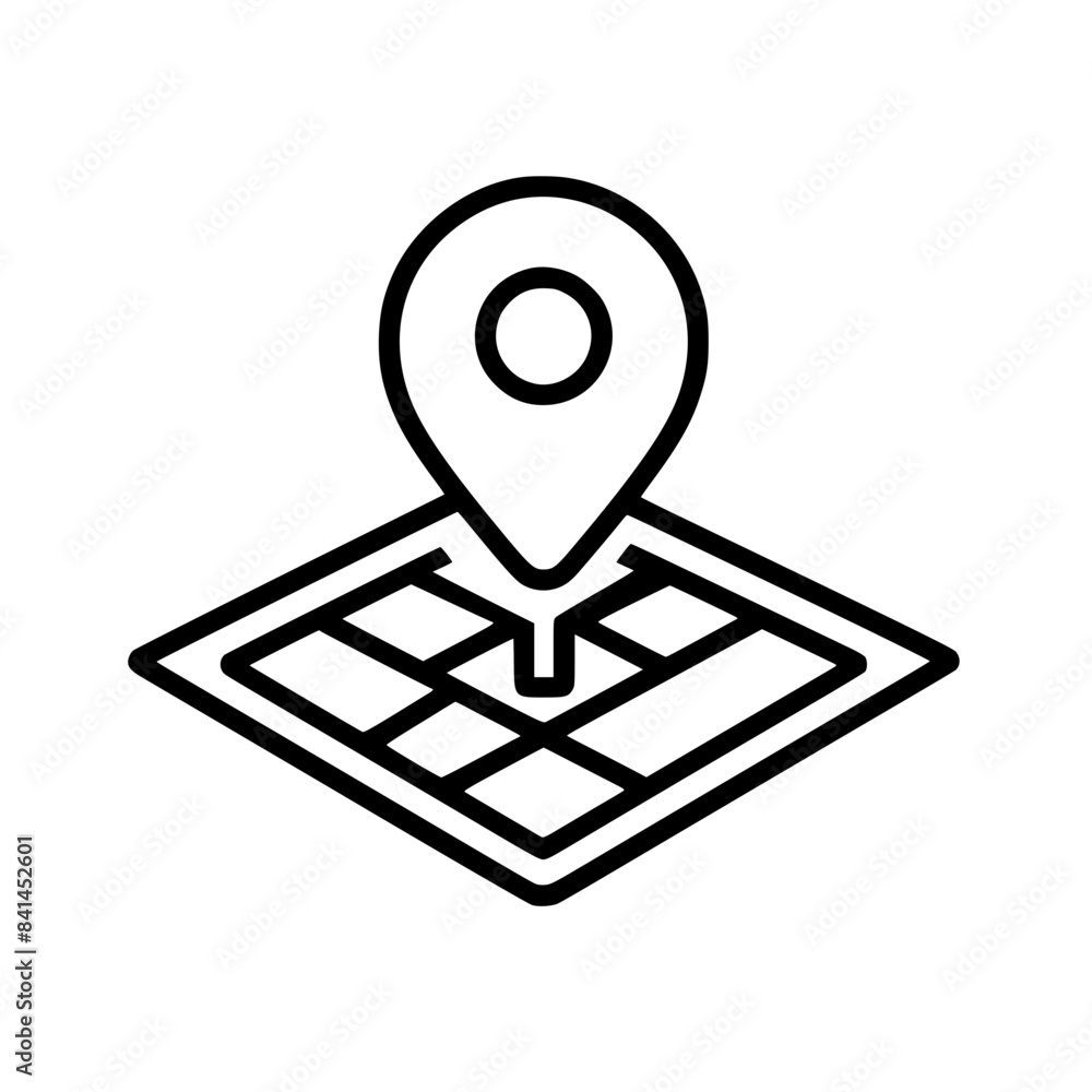 Map icon, direction icon, location icon, pin icon, pointer icon, travel ...