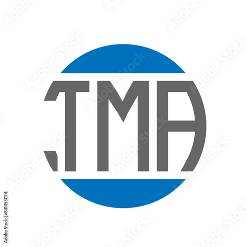 TMA letter logo design on white background. TMA creative initials circle logo concept. TMA letter design.