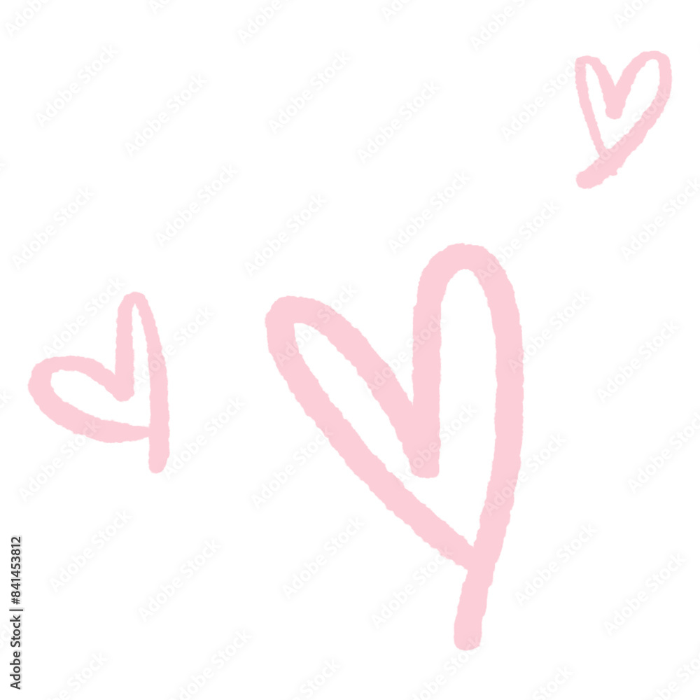 Heart doodle png sticker, pink cute shape on transparent background Heart doodle png sticker, pink cute shape on transparent background
