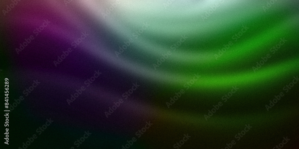 Fototapeta premium Dynamic abstract gradient background with vibrant hues of green, purple, and white. Perfect for enhancing digital art, presentations, and creative projects