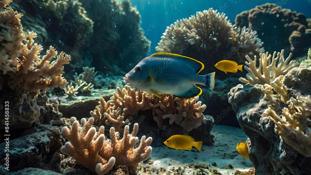 Obraz premium coral reef and fish